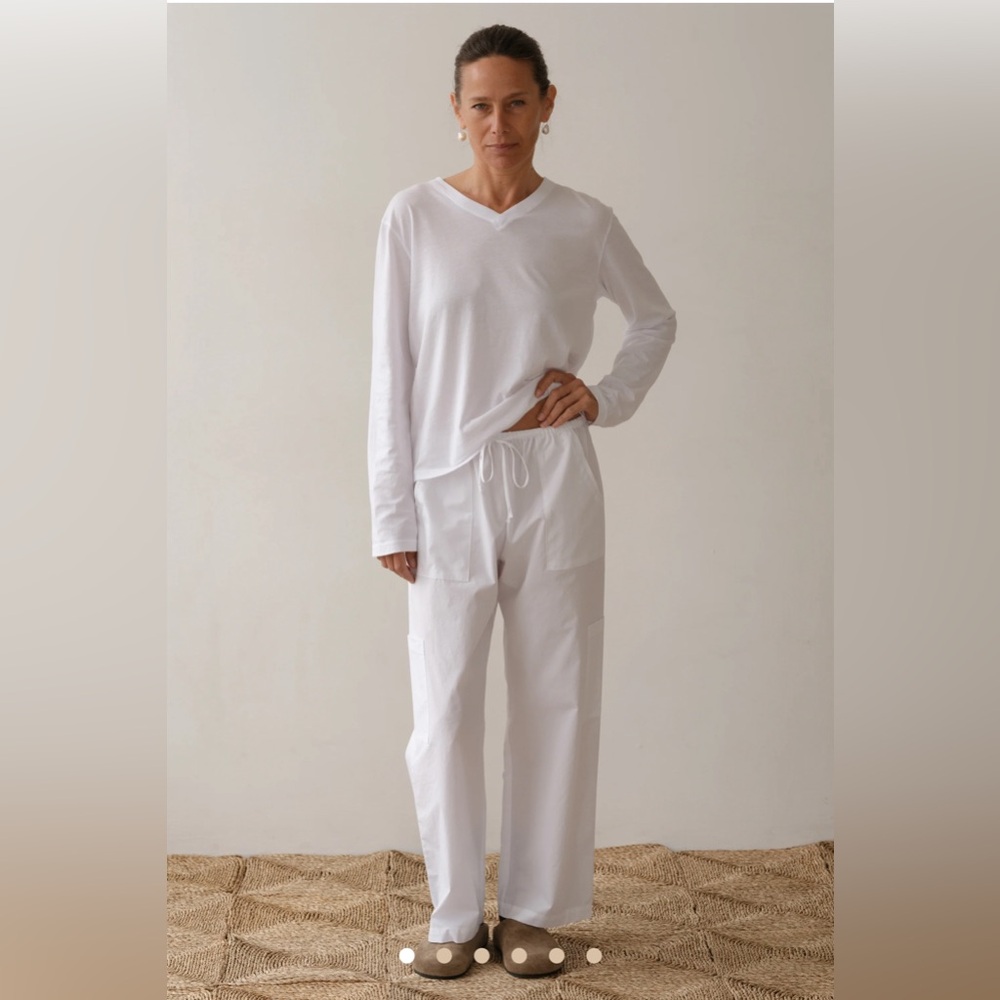 DONNI. White Women's Pants & Jumpsuit Set